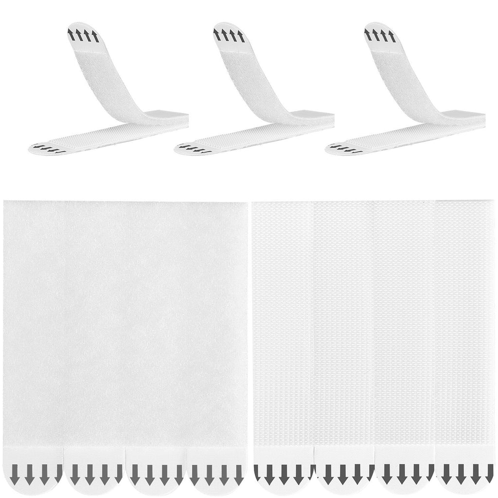 Picture Hanging Strips, 34 Pairs, Large Picture Hangers with Removable Adhesive, Hook & Loop Strips, Wall Hanging Strips for Damage Free Picture Hanger, Mounting of Photos, Frames, Wall Decor