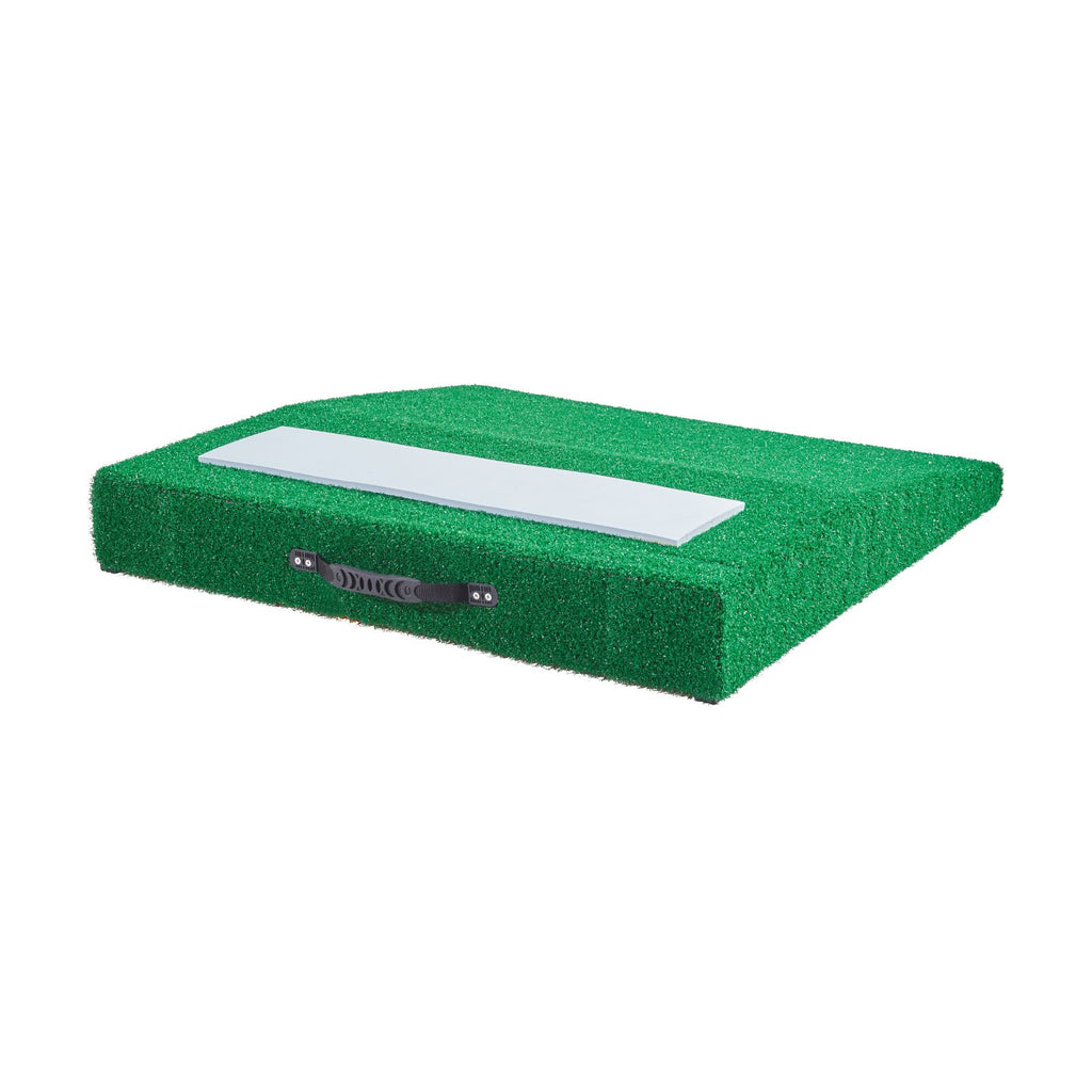 Pitching Mound, Portable Baseball Pitcher's Mound, 31 in Indoor Outdoor Pitching Practice and Training Equipment, Softball Pitching Aids with Antifade Turf, Pitching Rubber, Carry Handle