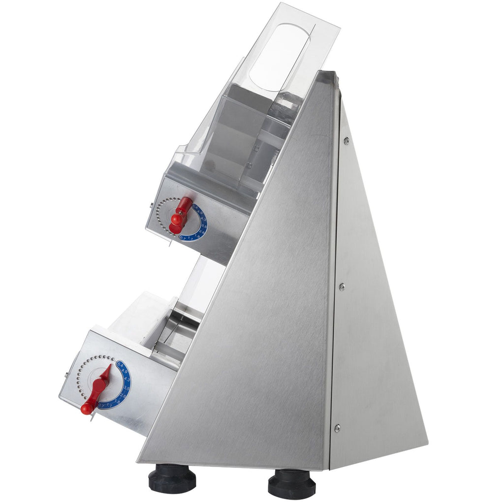 Pizza Dough Roller Sheeter, 3-12 Inch Automatic Commercial Pizza Press, 370W Electric 260 Per Hour Dough Roller, Stainless Steel Adjustable Thickness Dough Machine, for Pasta Maker Equipment