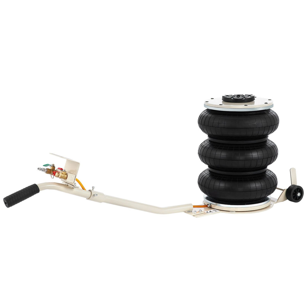 Pneumatic Jack, 5 Ton/11023 lbs Triple Bag Air Jack, Lifting Height 6.3-15.75 Inch, Inflatable Car Jack with Long Handle, Lifter Pneumatic Air Jack for Garage Car Lifting Repair