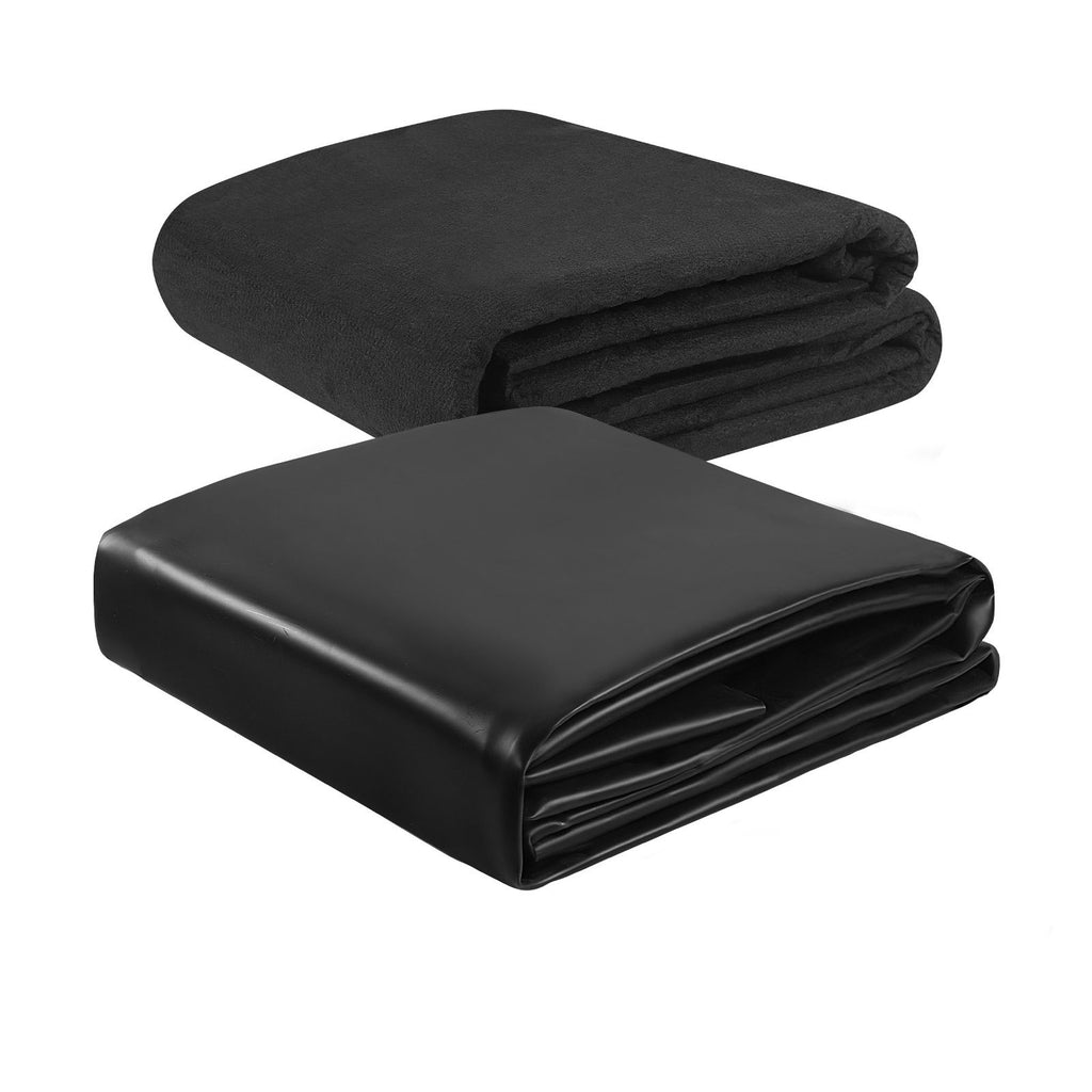 Pond Liner 15 x 20 ft, 45 Mil, EPDM Rubber Fish Koi Pond Liner and Underlayment Combo, Easy to Cut, Durable & Leakproof, for Outdoor Ponds, Water Garden, Waterfall, Fishpond, Fountains, Black