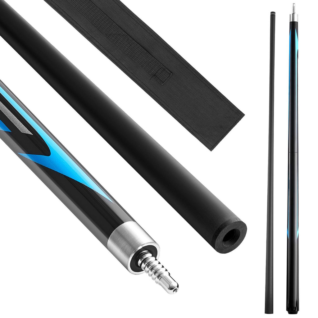 Pool Cue, 1 Piece Jump Break Cue, 58 inch & 19.5 oz Break Cues Pool Stick, Breaks Stick with Carbon Fiber Shaft & Maple Cues Butt, Heavy Hitter Breaks Jump Billiard Cue for Adult, Home, Office