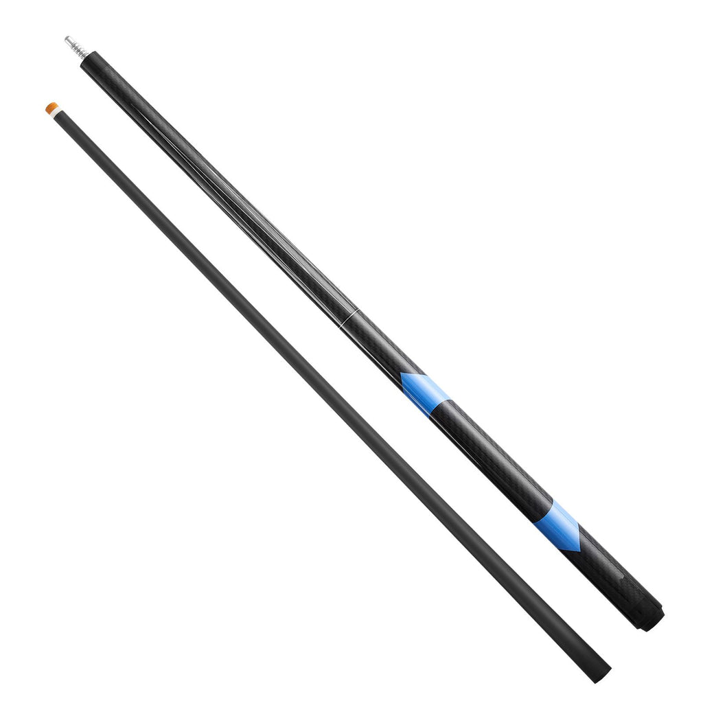 Pool Cue, 1 Piece Pool Stick, 58 inch & 19 oz Carbon Fiber Billiard Pools Cue Stick with Bakelite Pressed Cue Tip & ABS Connection Ring, Cues Sticks for Professional Pool Table, Bar, Home,Office