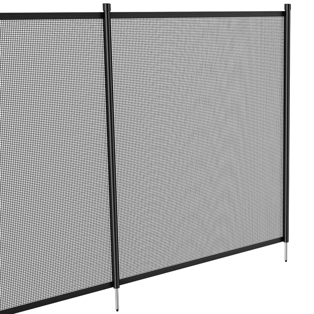 Pool Fence, 4 x 72 FT Pool Fences for Inground Pools, Removable Child Safety Pool Fencing, Easy DIY Installation Swimming Pool Fence, 340gms Teslin PVC Pool Fence Mesh Protects Kids and Pets