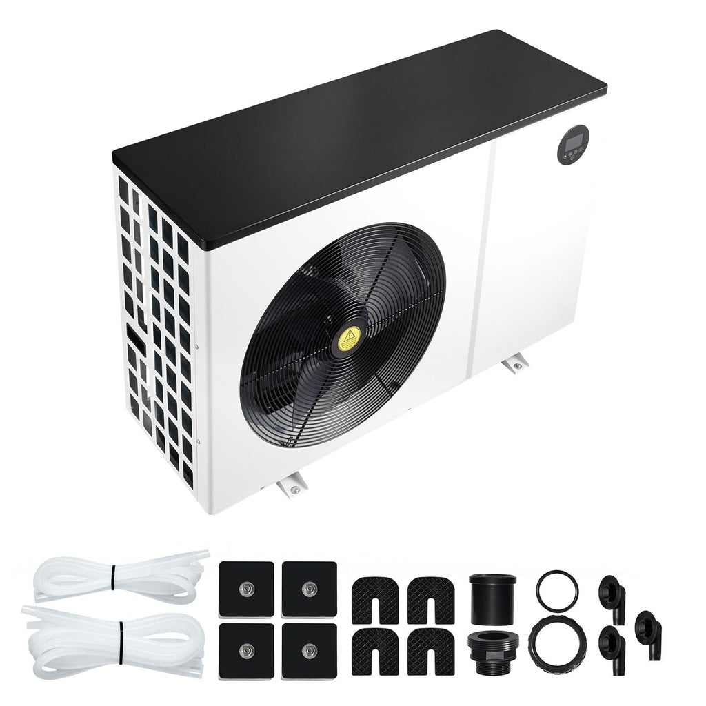 Pool Heat Pump Max 93390 BTU, Electric Pool Heater for Above & In-Ground Up to 22455 Gallons, All-DC Inverter Technology, WiFi & App Remote Control, Multiple Protection for Swimming Parties