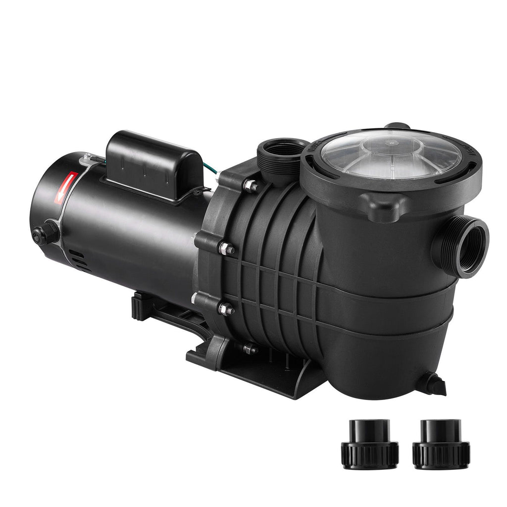 Pool Pump 1.5HP 230V, Variable Dual Speed Pumps 1100W for Above Ground Pool, Powerful Pump with Strainer Filter Basket, 5400 GPH Max. Flow, Energy Saving Swimming Pool Pump