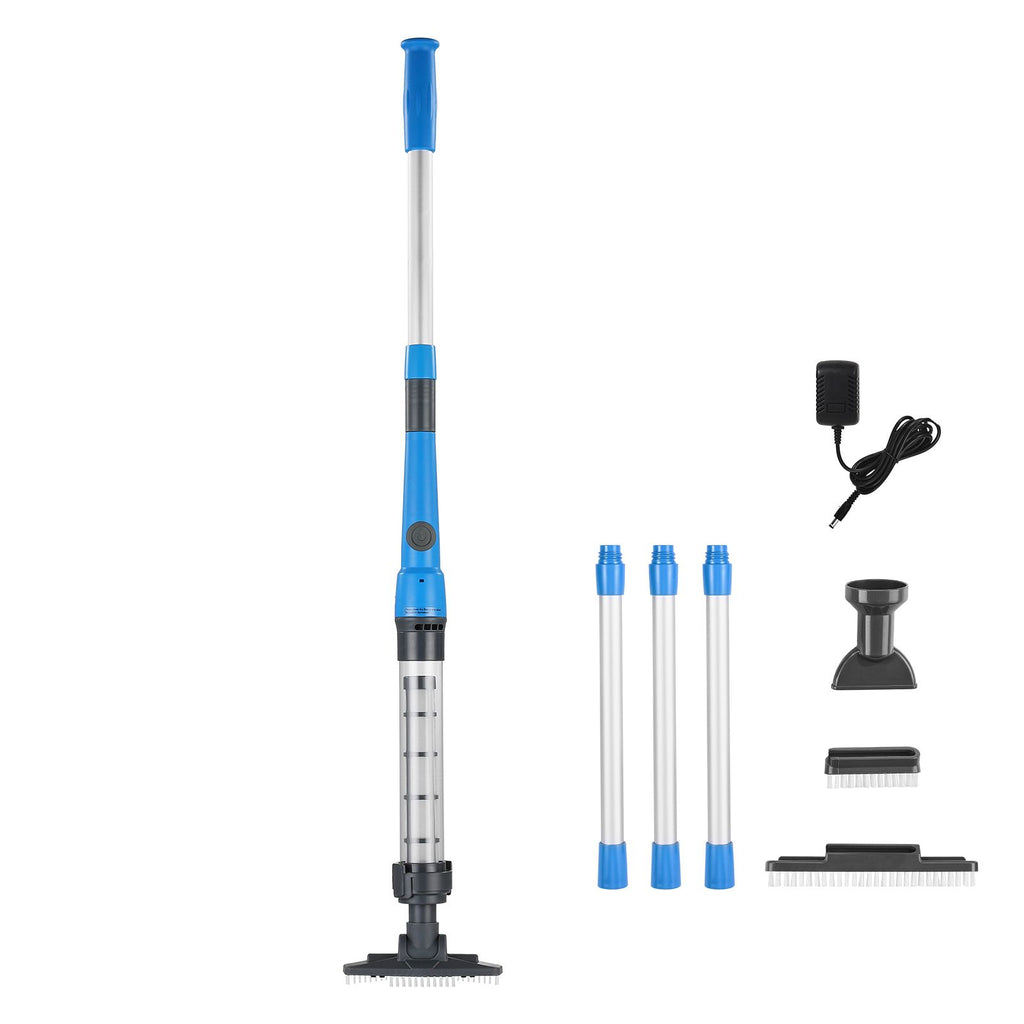 Pool Vacuum, 8.5 GPM Handheld Cordless Hot Tub Vacuum with Extension Pole, for Deep Cleaning & Strong Suction, Rechargeable Pool Cleaner, Running up to 1Hour, for Above Ground/Inground Pool Spas