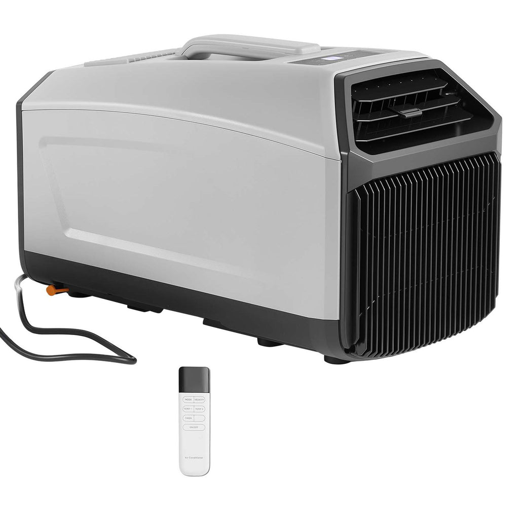 Portable Camping Air Conditioner 3050 BTU, Tent AC Unit with Hose, Remote & Touch Control, 61–90°F Adjustable, 150 m³/h High Airflow, Low Noise, Ideal for Tent. RV, Outdoor Cooling, Dark Grey