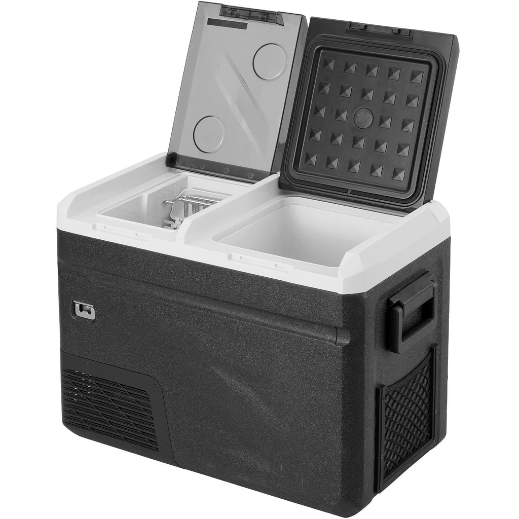 Portable Car Refrigerator, with Ice Making Function, 12 Volt Car Refrigerator Fridge, 38 QT Single Zone Portable Freezer, -4 to 68 F Adjustable Temp, Compressor Cooler for Camping, Car, RV
