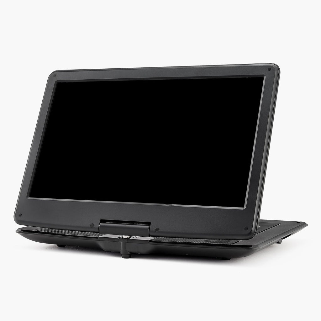Portable DVD Player, 15.6 inch HD Swivel Display Screen, 4.5-5 H Built-in Rechargeable Battery, Dual Speakers, Support Sync TV/USB/SD Card/CD/DVD, Car Charger, AC Power Adapter, Remote Control