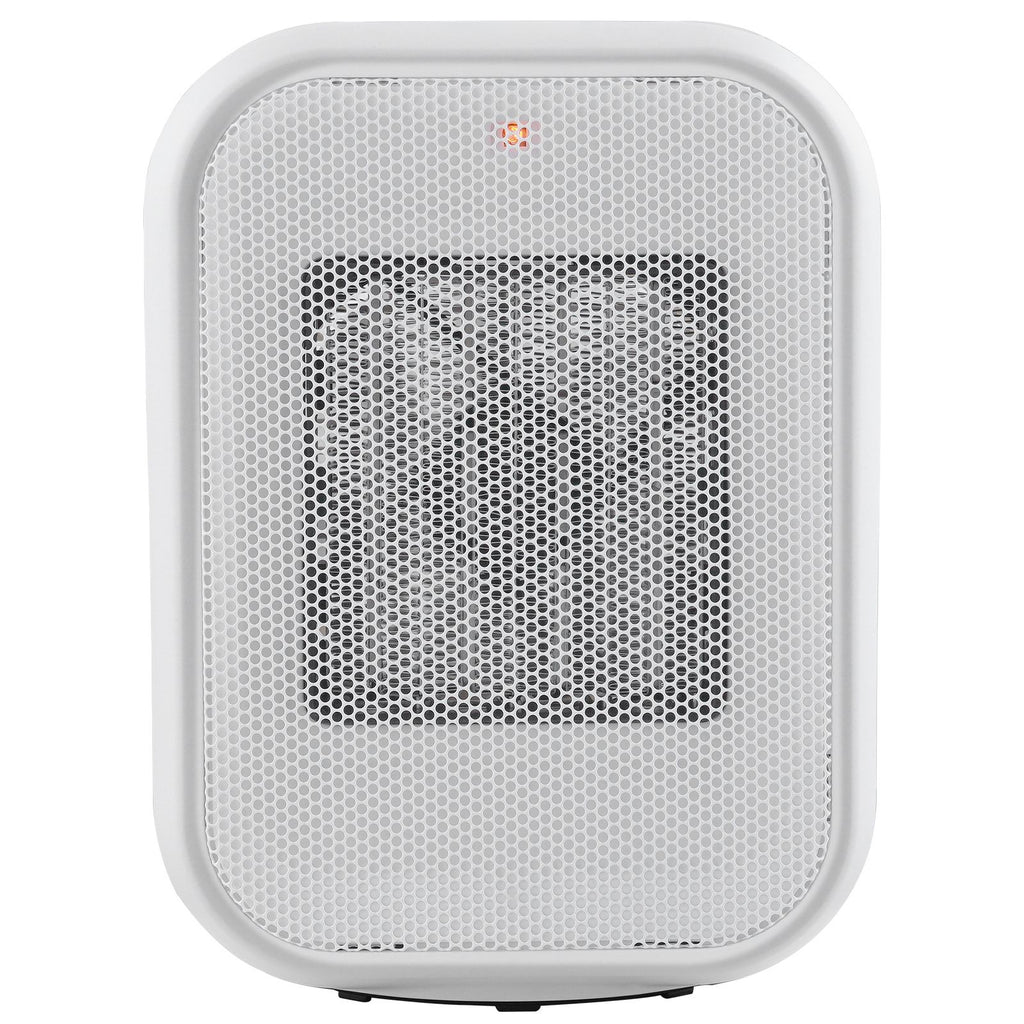 Portable Electric Space Heater with Thermostat, 1000W/1500W 2-Level Adjustable Quiet Ceramic Heater Fan, 9 in Tip-Over Shutdown Flame-Retardant PP Small Heaters for Office Room Desk Indoor Use