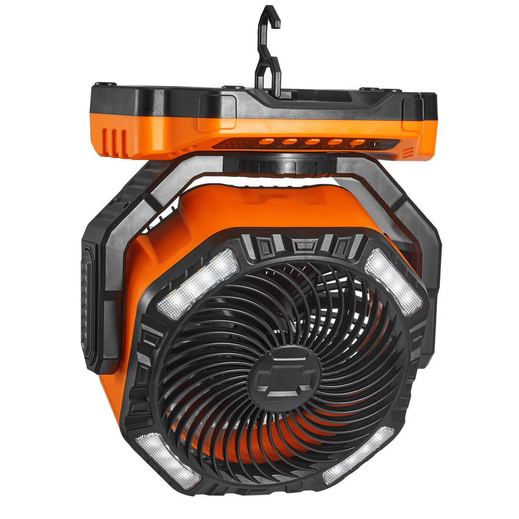 Portable Fan Rechargeable 13 inch, Battery Powered Fan with LED Lantern, 4 Speeds Adjustable & 45°/90°Automatic Swivel & Timer , USB Battery Operated Fans for Travel Bedroom Home Camping Office