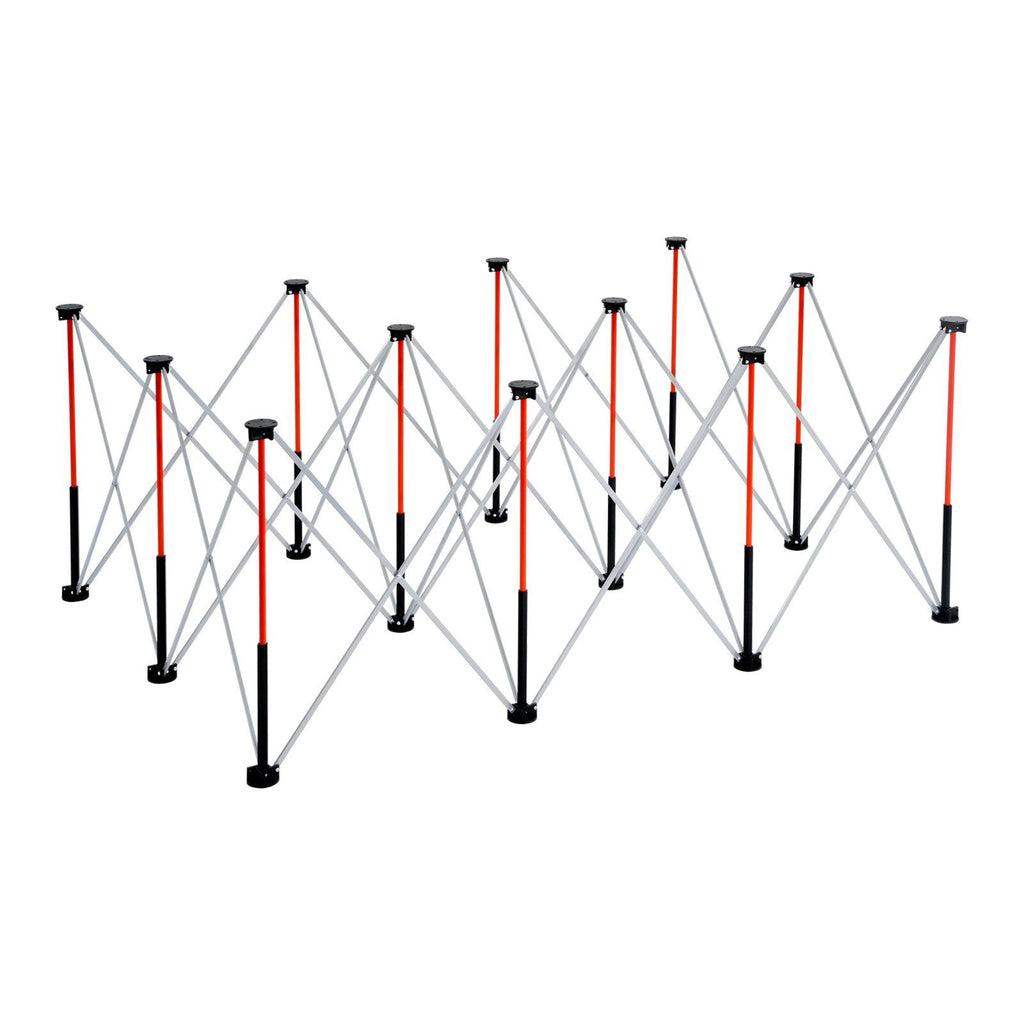 Portable Folding Workstand, 6.12 x 4.14 ft Collapsible Workbench, 4500 lbs Weight Capacity, No Assembly Foldable Work Stand with Storage Bag, Table Top NOT Included, for Garage Workshop Outdoor