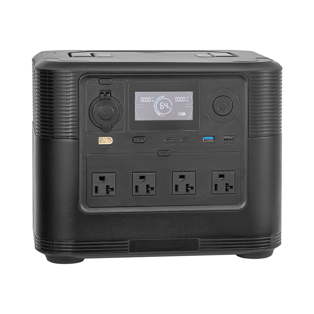 Portable Power Station, 1200W Solar Generator Power Station, 806Wh LiFePO4 Battery Backup with 10 Output Ports for Home Emergency, Outdoor Camping, RV Travel (Solar Panel NOT Included)