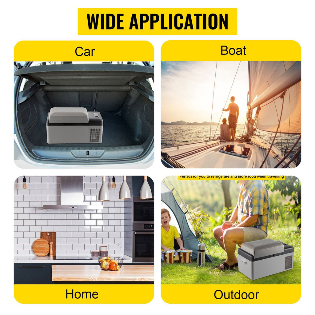 Portable Refrigerator 21 Quart(20 Liter),12 Volt Refrigerator App Control(-4 to 68 F), Car Refrigerator Electric Compressor Cooler with 12/24v DC & 110-240v AC for Camping, Fishing, Outdoor