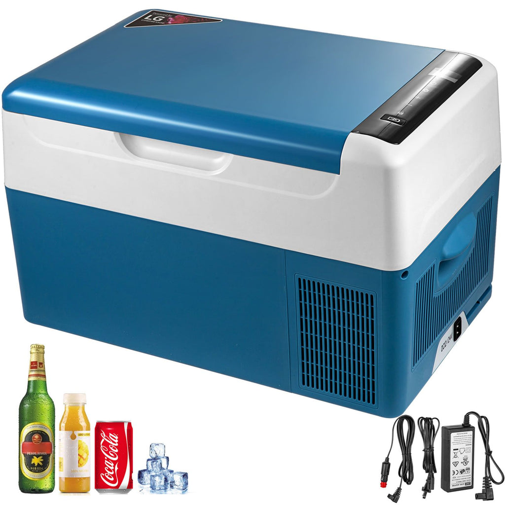 Portable Refrigerator 23 Quart(22 Liter),12 Volt Refrigerator App Control(-4 to 68 F), Car Refrigerator Electric Compressor Cooler with 12/24v DC & 110-240v AC for Camping, Fishing, Outdoor