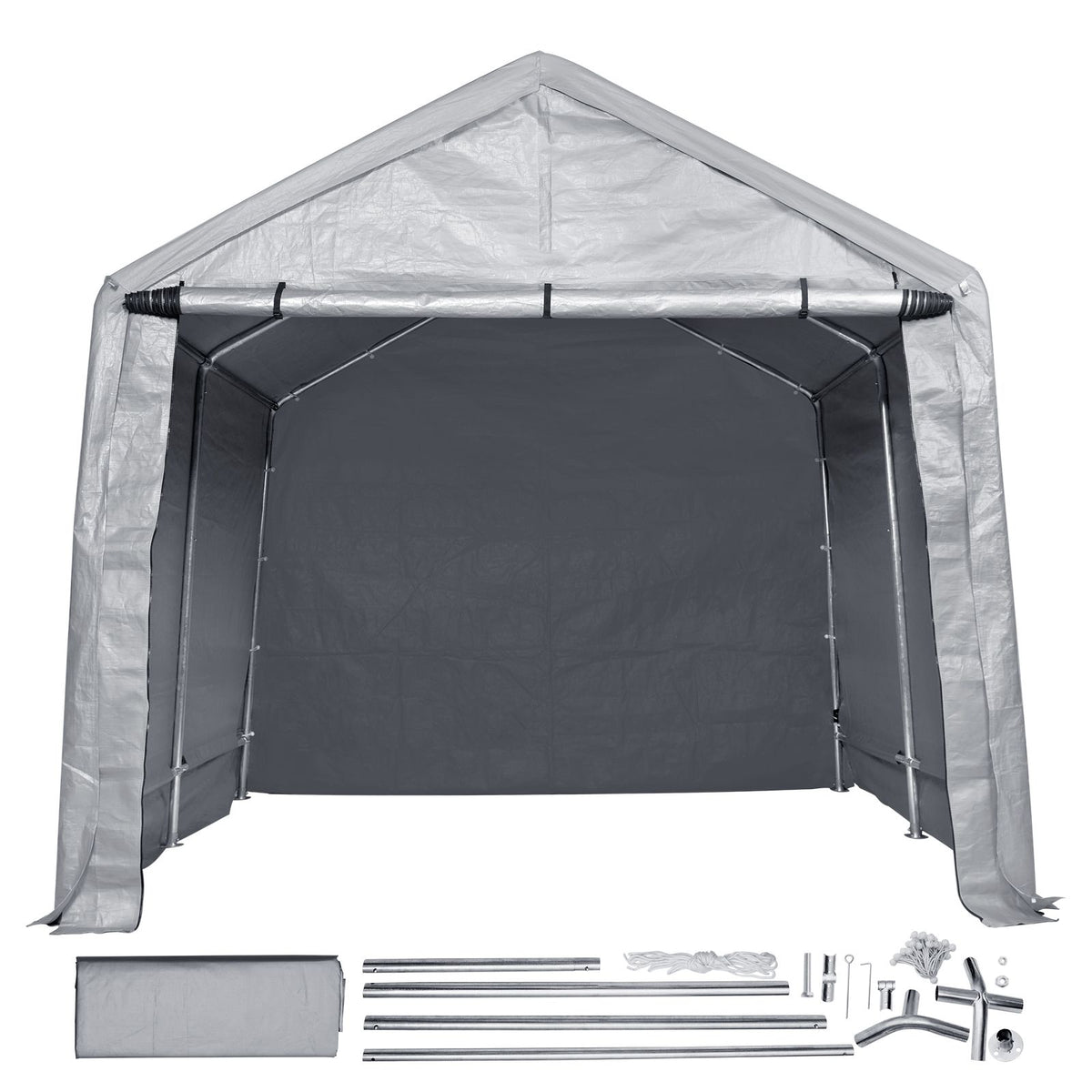 Portable Shed Outdoor Storage Shelter, 8 x 14 x 7.6 ft Heavy Duty I ...