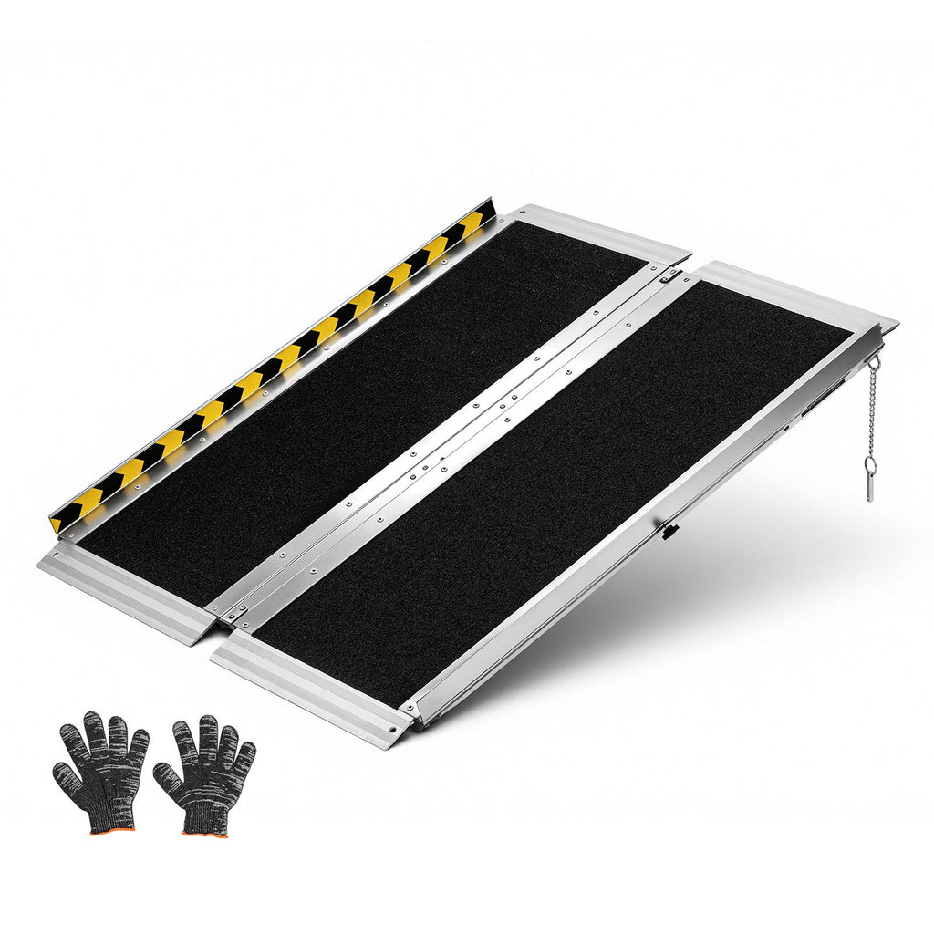 Portable Wheelchair Ramp, 3FT, Non-Slip Aluminum Folding Handicap Ramp for Wheelchair, 800 lbs Capacity, Door Threshold Ramps for Home Steps, Stairs, Entry, Threshold, Doorways, Scooter, Curbs