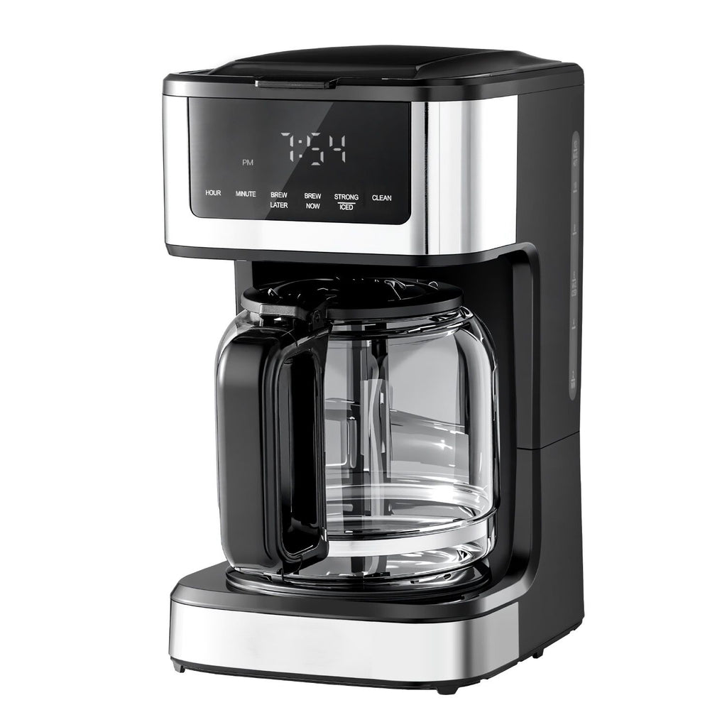 Programmable Coffee Maker, 12 Cup Programmable Drip Coffee Makers with Touch Screen, 4-Hour Keep Warm Coffee Makers Drips, 2 Brew Strengths Drip Coffee Machine for Home, 24-Hour Programmable