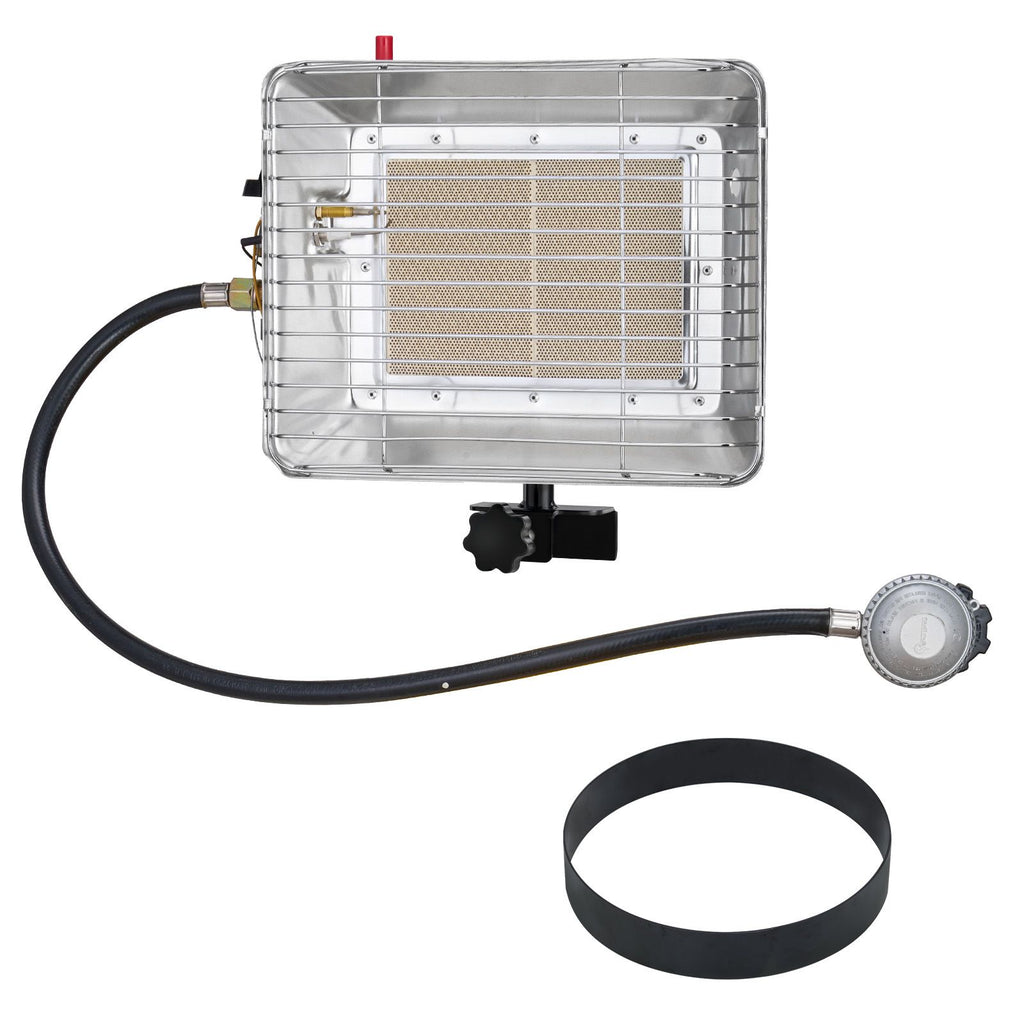 Propane Tank Top Heater, 13000 BTU Rapid Heating 180-Degree Infrared Radiant Tank Top Gas Heater, Stepless Temperature Adjustment for Ice Fishing/ Hunting/Outdoor Work, Single Burner Square