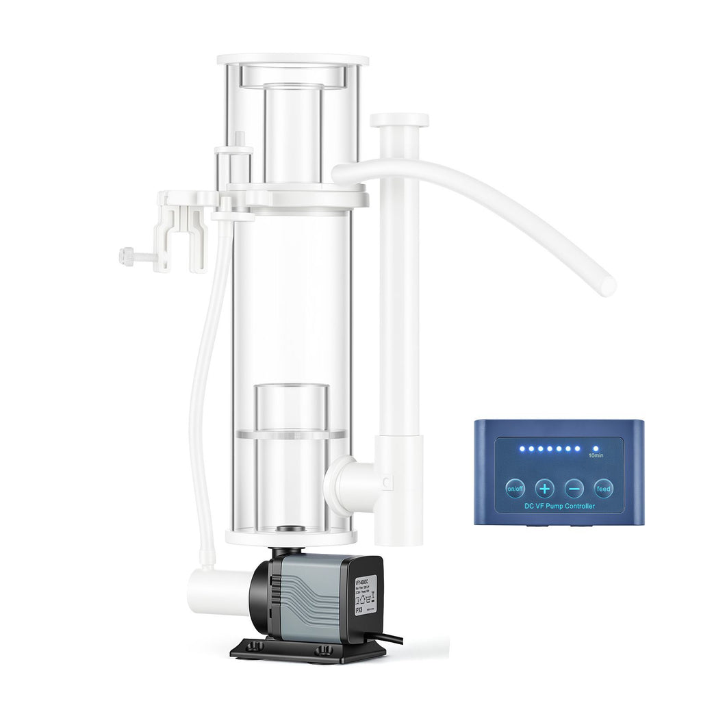 Protein Skimmer for 30-80 Gal Saltwater Aquarium Hang On with DC Pump, Protein Skimmer with DC Pinwheel Pump, Adjustable Control, for 30-80 Gal Medium Saltwater Aquariums & Reef Tank Fish Tank