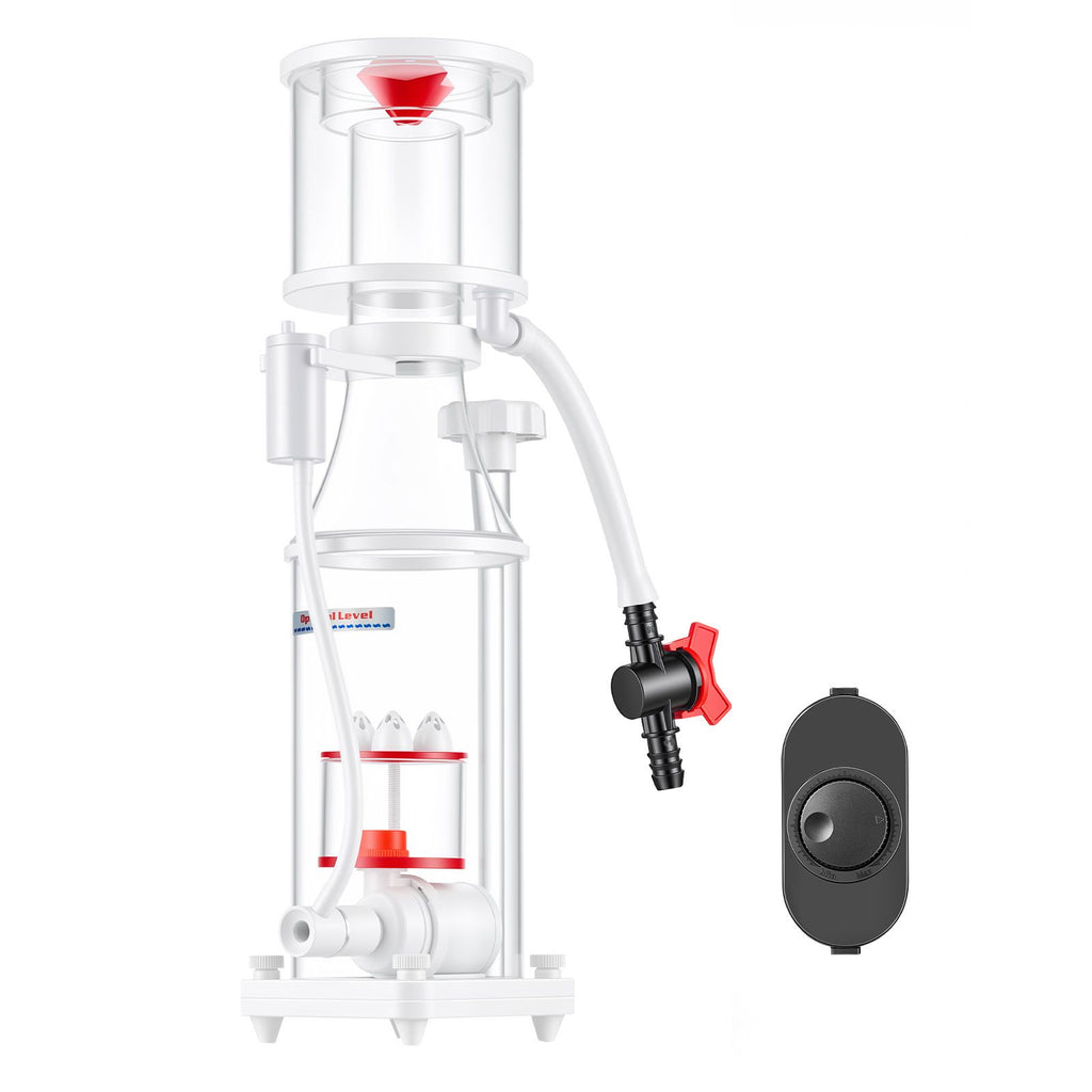Protein Skimmer for 53-106 Gal Saltwater Aquariums Internal with Pump, Protein Skimmer with DC Pinwheel Pump, Adjustable Control, Air Silencer, for 53-106 Gallon Saltwater Aquariums & Reef Tank