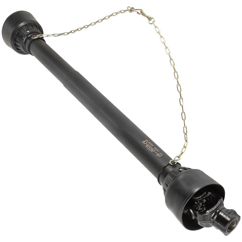 PTO Shaft, 1-3/8\" PTO Drive Shaft, 6 Spline Tractor, Round Implement Ends PTO Driveline Shaft, Series 4 Tractor PTO Shaft, 43\"-61\" Brush Hog PTO Shaft Black, for Finish Mower, Rotary Cutter
