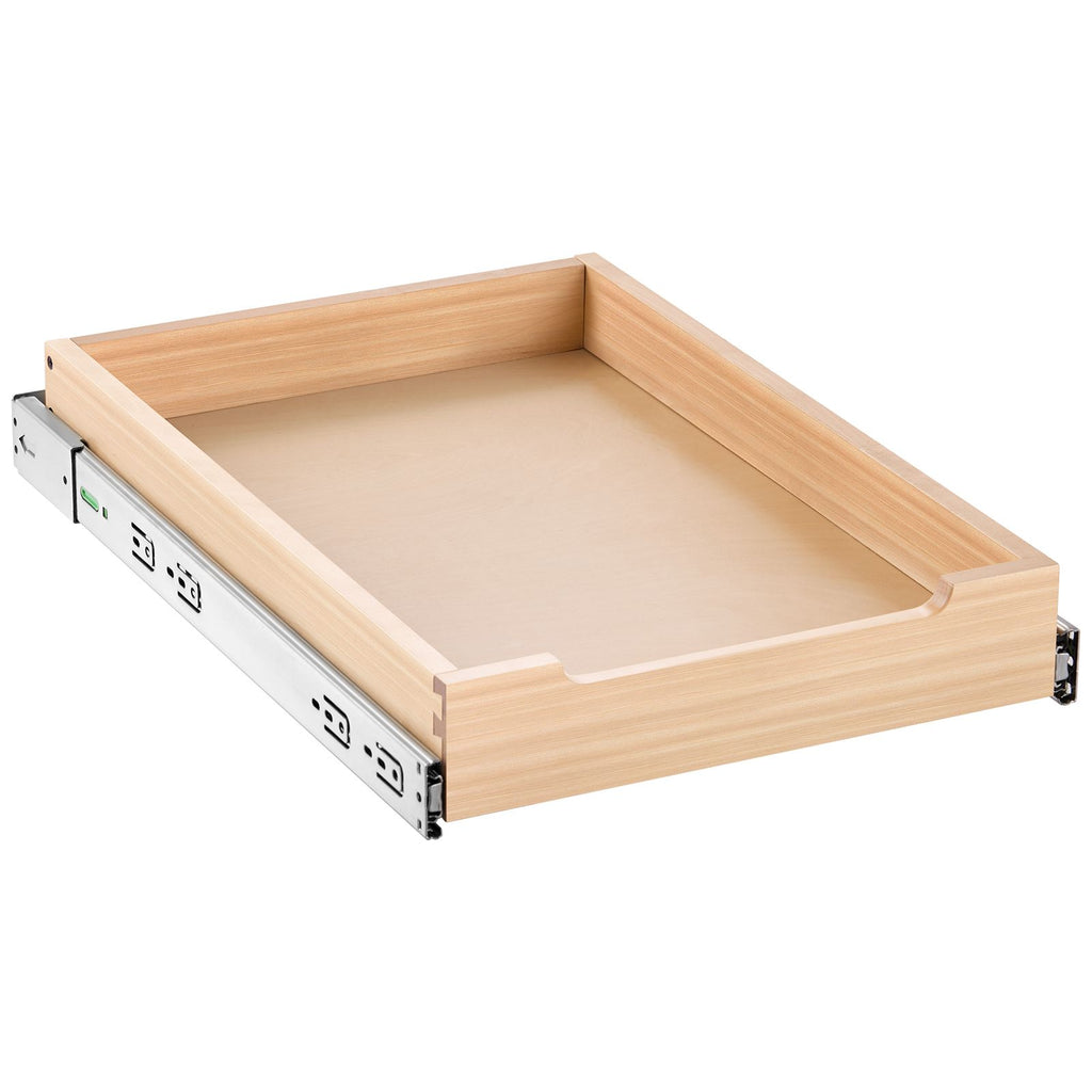 Pull Out Cabinet Organizer, 14"W x 21"D Cabinet Drawer, Soft Close Slide out Shelf, Heavy-Duty Sliding Wood Drawer, Bottom and Side Assembly Base Cabinet Organization for Kitchen Pantry Bathroom