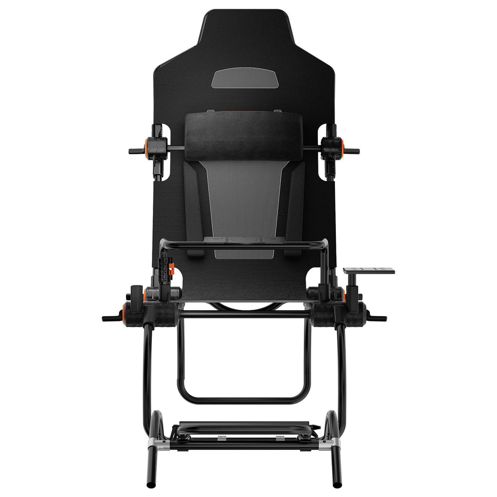 Racing Wheel Stand Foldable For Logitech G923/G920/G29, Steering Wheel Stand & Foot Pedal Angle Adjustable,Portable Steel Driving Simulator Cockpit-Thrustmaster T248P, GT/Formula Mode Large Size