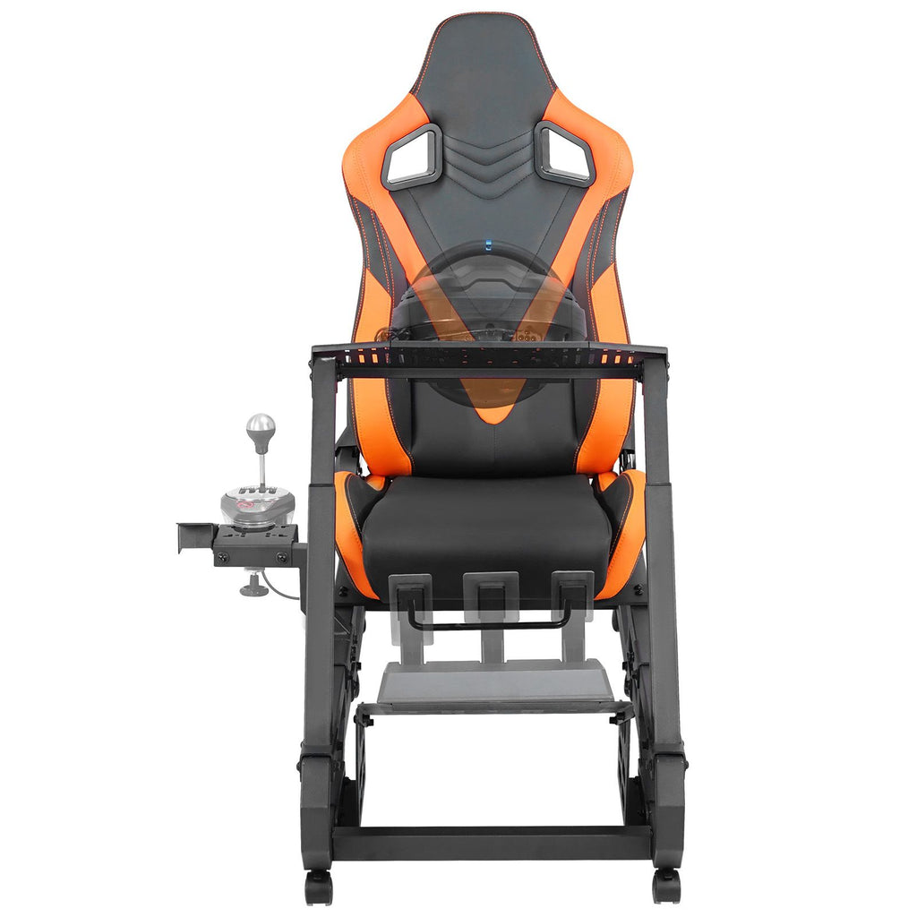 Racing Wheel Stand with Wheels For Logitech G923/G920/G29, Heavy Duty Steel Driving Simulator Cockpit-Thrustmaster T248P, Steering Wheel Bracket & Foot Pedal Adjustable, Max Load 330 LBS