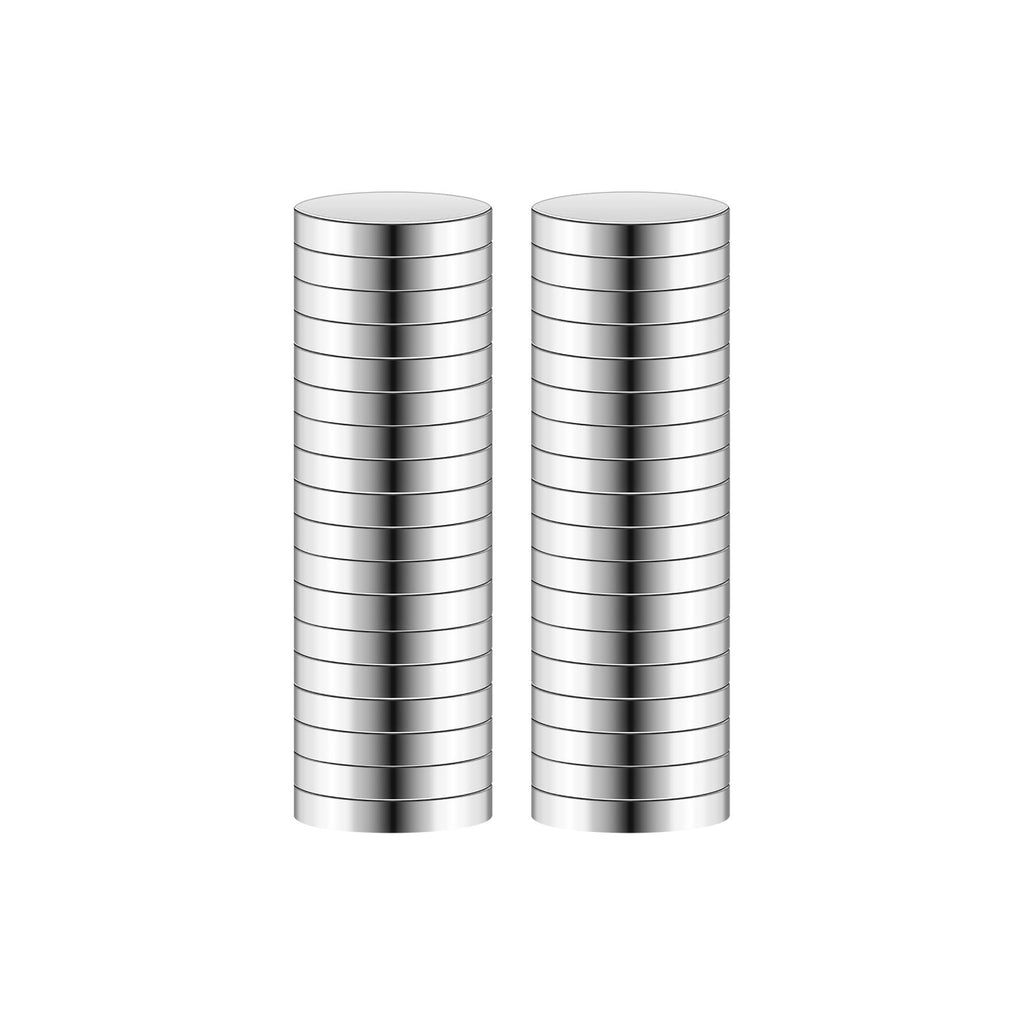 Rare Earth Magnets, 100 Pcs Strong Round Small Neodymium Magnets Disc with Transparent Storage Box, for Whiteboard, Refrigerator, Cabinet, Dry Erase Board, Home, Kitchen, Office, School