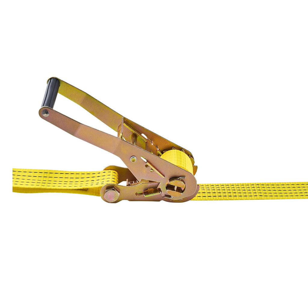 Ratchet Straps, 2 in x 15 ft, Heavy Duty Tie Down Straps with Double J Hook, 5000 lbs Break Strength, Carry Bag, Tie Down Ratcheting for Moving, Trailers, Motorcycles, Kayaks, Car Roof, 6 Pack