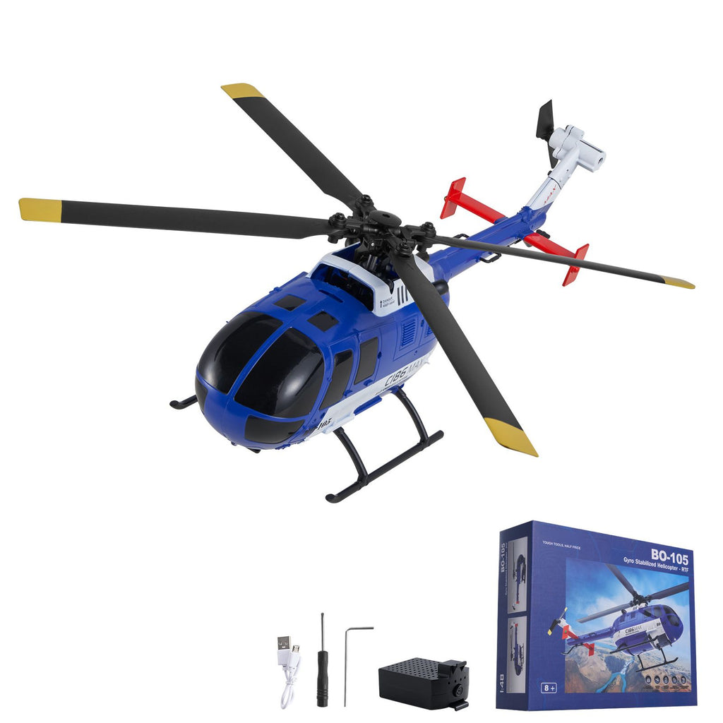 RC Helicopter, 2.4GHz 4-Propeller Remote Control Helicopter with 6-Axis Gyro, 4-Channel RC Airplane for Beginner, LED Light & One-Key Takeoff/Landing, Plane Toys for Kids Ages 8 and up