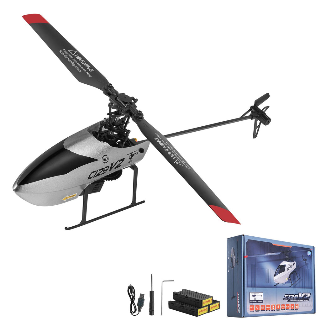 RC Helicopter, 2.4GHz Single Propeller Remote Control Helicopter with Gyro, 4-Channel RC Airplane for Beginner, 39 Min Flight Time, One-Key Takeoff/Landing, Toys for Kids Ages 8 and up