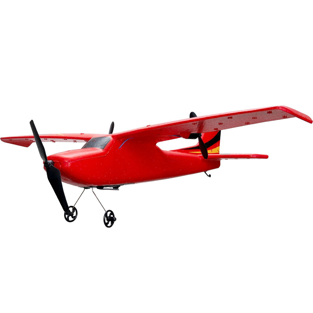 RC Plane, 2.4GHZ 2 Channel Remote Control Airplane with 6-Axis Gyro Stabilizer, Ready to Fly Aircraft Plane Toys with 2 Batteries, Easy to Fly RC Glider for Adults Kids Beginners Boys Girls