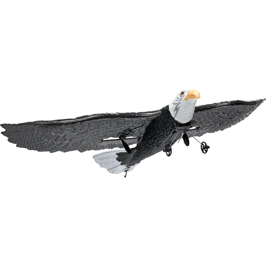 RC Plane, 2.4GHZ 2 Channel Remote Control Airplane with 6-Axis Gyro Stabilizer, Ready to Fly Eagle Aircraft Plane Toy with 2 Batteries, Easy to Fly RC Glider for Adults Kids Beginners Boys Girls