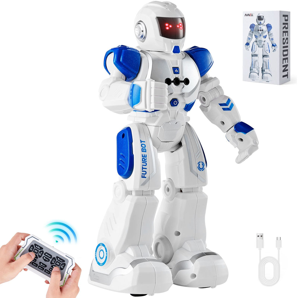 RC Robot Toys for Kids, Gesture Sensing Programmable Remote Control Smart Robot, Interactive Walking Singing Dancing Robot for Age 3 4 5 6 7 8 10 12 Year Old Boys Girls Birthday Gift Present