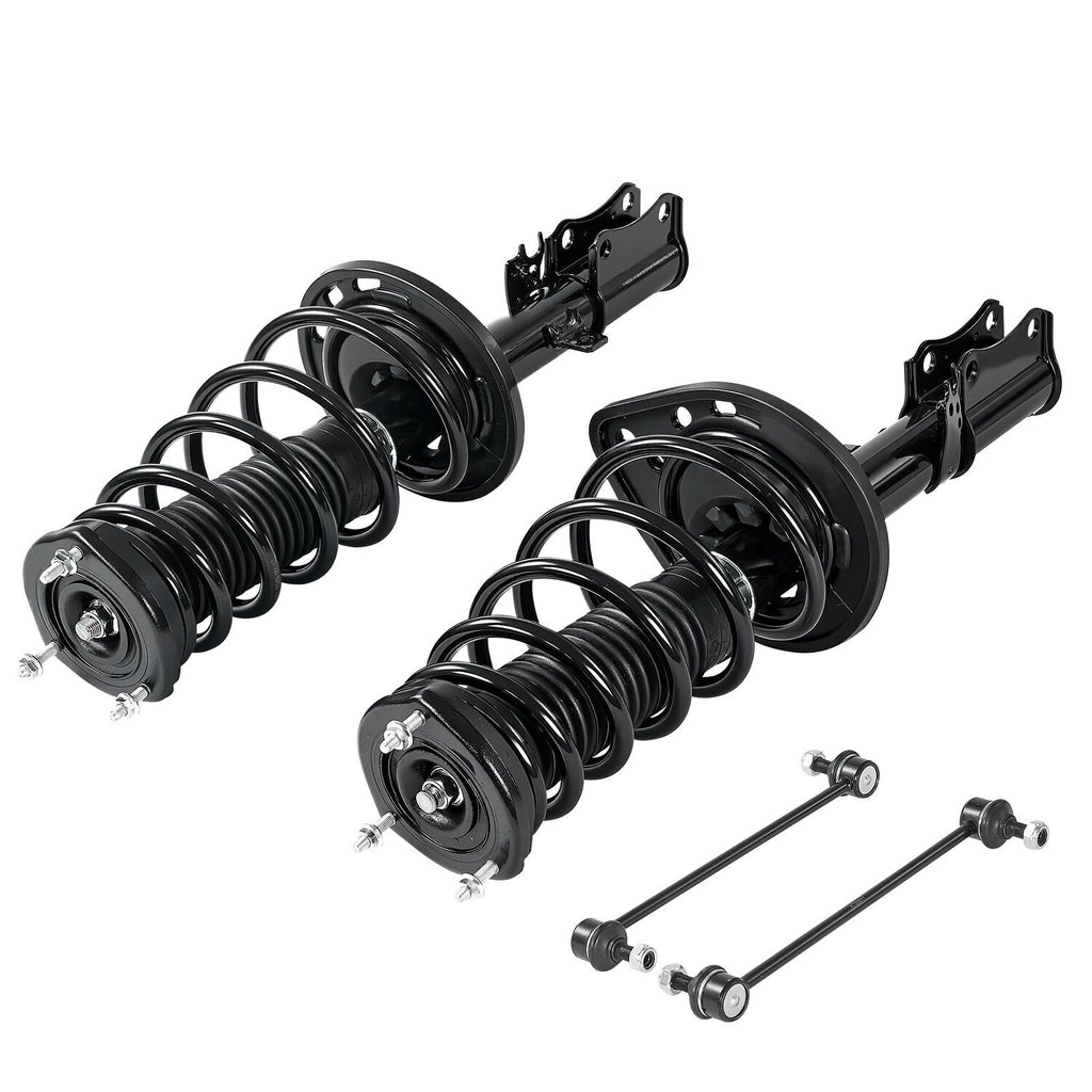 Rear Shock Absorber Strut Assembly, 2Pcs Shock and Strut Assembly with Stabilizer Bar & Coil Spring, Compatible with 2007-2011 Toyota Camry and 2008-2012 Toyota Avalon Models, OE 172401