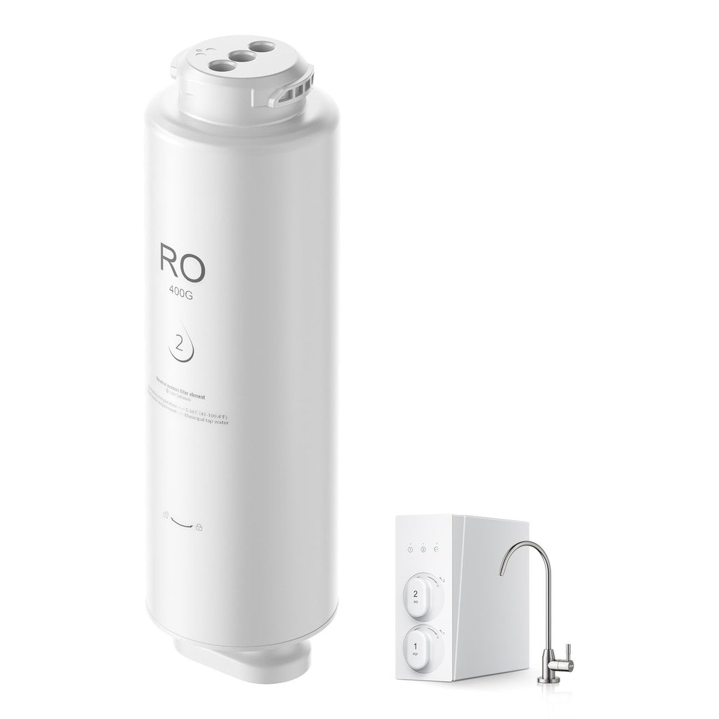 Reverse Osmosis System, 400 GPD 9-stage Reverse Osmosis Water Filter Replacement, RO Filter Cartridge for 24 Months, Reduces Lead, Chlorine, Rust, Compatible with SS-001 Under Sink Water Filter