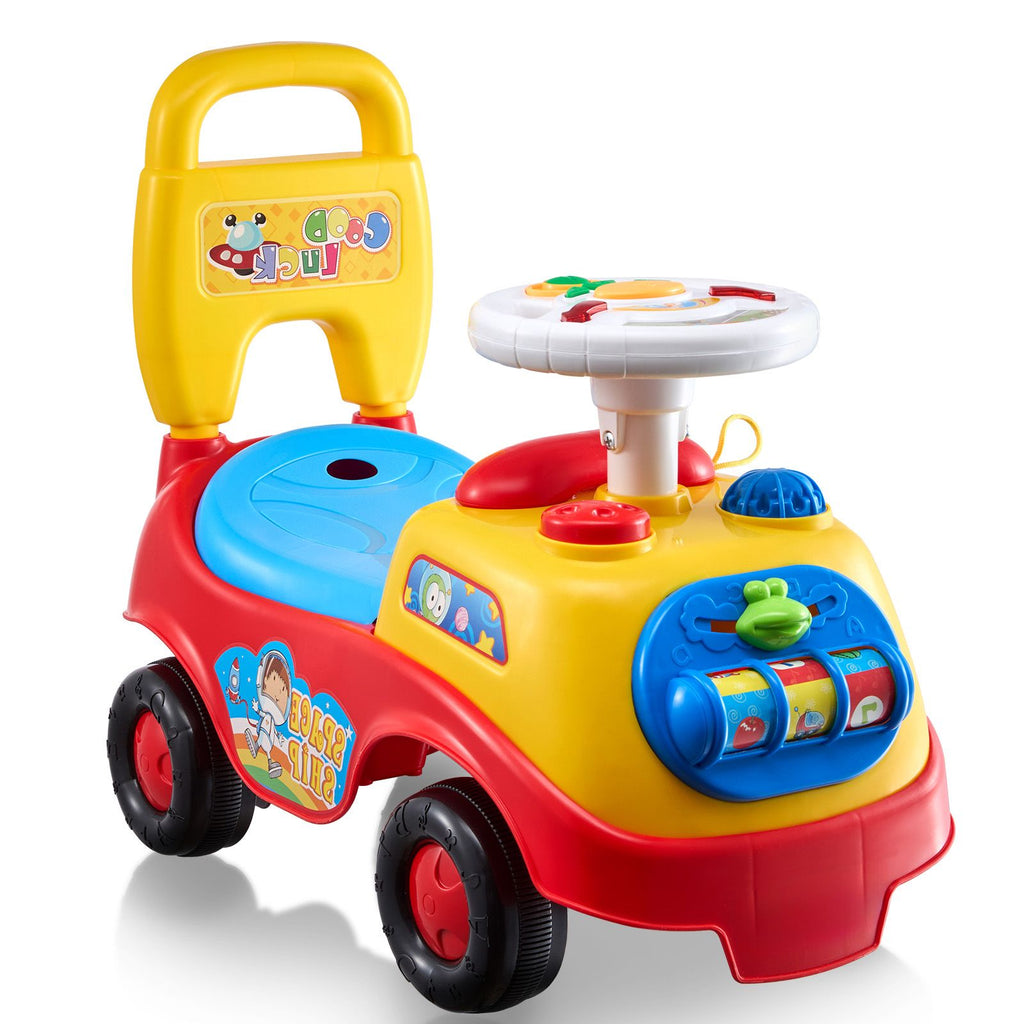 Ride On Push Car for Toddlers, Ages 1-3, Ride Racer, Sit to Stand Toddler Ride On Toy, Classic Kids Ride On Car with Music Steering Wheel, Horn & Under Seat Storage, Ride On Toy for Boys Girls image 2
