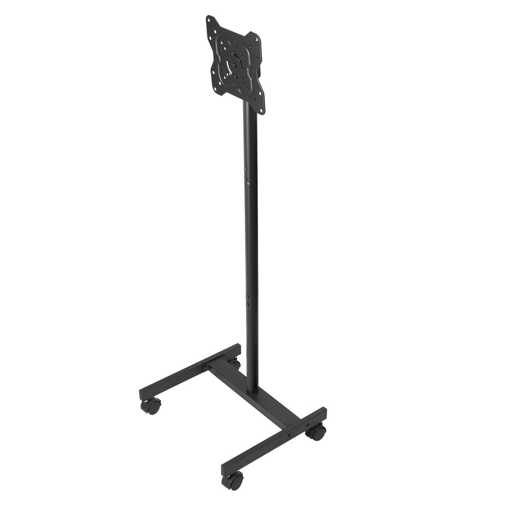 Rolling TV Stand, Mobile TV Cart for 17-55 Inch Screens, Portrait to Landscape, Portable TV Stand with Wheels Holds up to 44 lbs for Living Room, Bedroom, Office, Outdoor, Max VESA 200x200mm