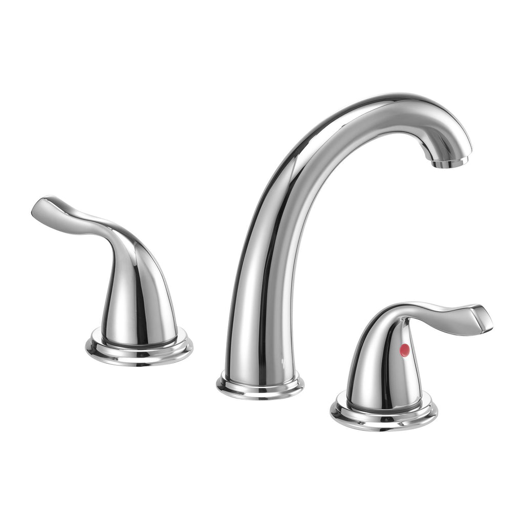 Roman Tub Faucet, 3 Hole Waterfall Bathtub Faucet, Gooseneck Bath Tubs Faucets Set with 2 Handles, Deck Mount Bath Tub Faucets Set for Pet Washing, Adult Bathing, Silver, High Arc Spout