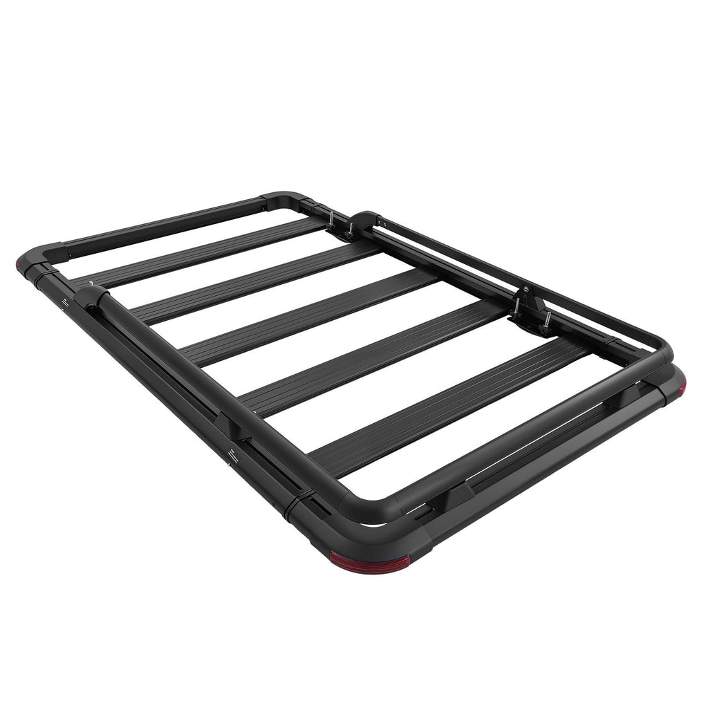 Roof Rack Cargo Basket, 64 x 39 x 4.53 in, Heavy Duty Roof Top Carrier Basket with Extension, 200 lbs Capacity, All-Weather Car Top Luggage Holder, Universal Fit for SUVs Trucks Vehicles Pickups