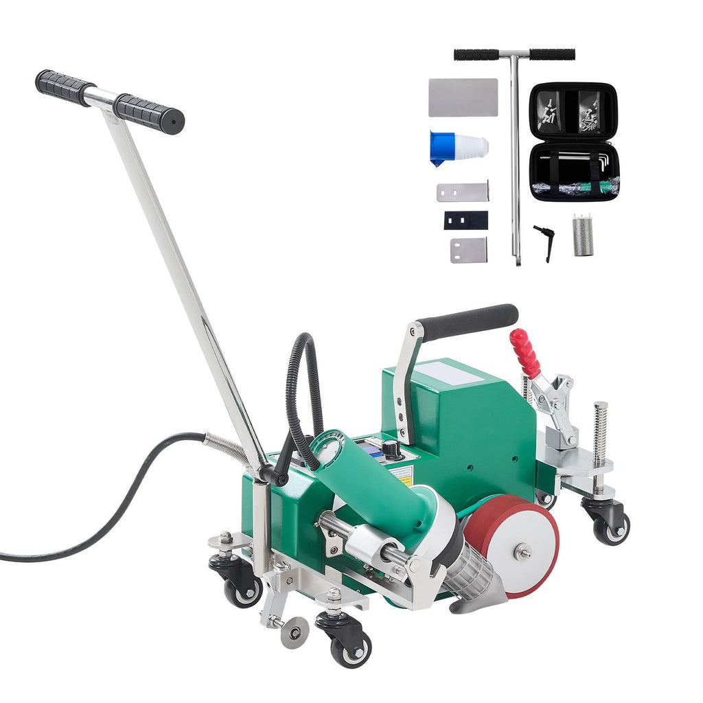 Roofing Hot Air Welder, 3400W 220V High Power Plastic PVC TPO Welding Machine - 1.57in Welding Width, 0.04-0.08 in Thickness, 68-1202 F Heat Roofing Welding Tool, for Waterproofing Advertising