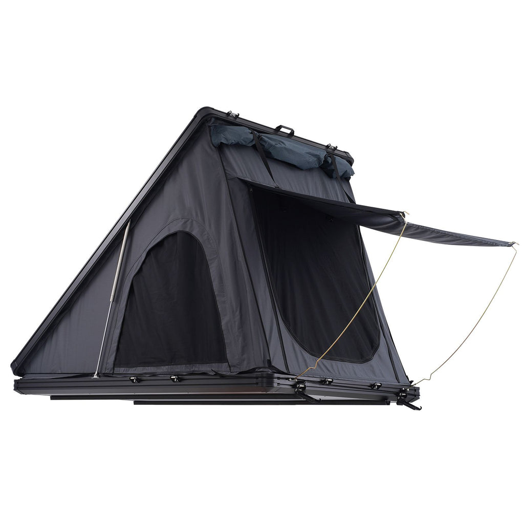Rooftop Tent Hard Shell, Naturnest Rooftop Tent Hardshell for 2-3 Person, Hard Shell Roof Top Tent with Telescopic Ladder Thick Mattress, Waterproof Windproof for Jeep SUV Van Pickup Truck