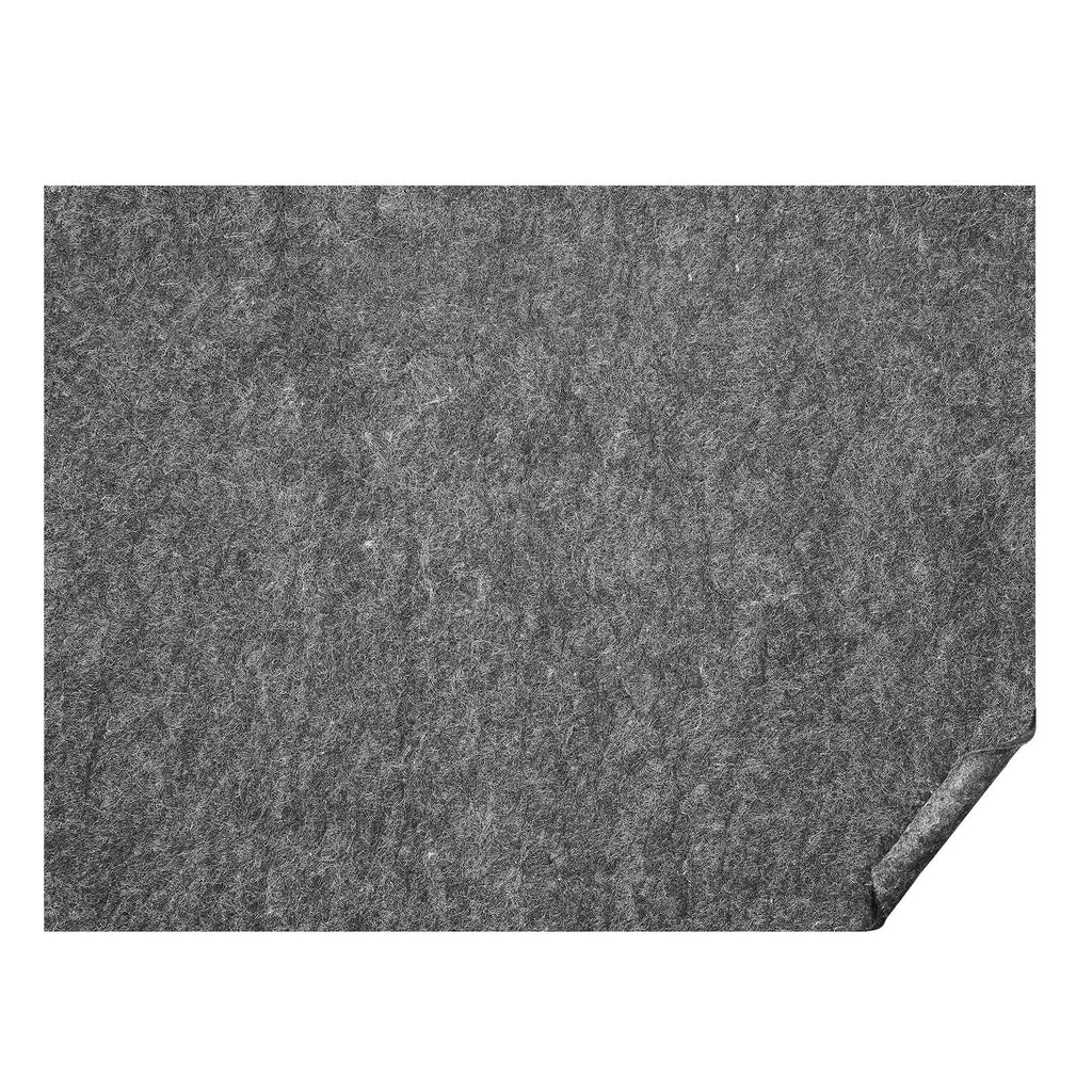 Rug Pad Without Slip Resistance, Protective Cushioning Carpet Pad 9' x 12', 1/2"Thick, 100% Pure Polyester Felt, 10-11m² Premium Comfort Underfoot Carpet Padding Rug Cushion for All Floor, Gray