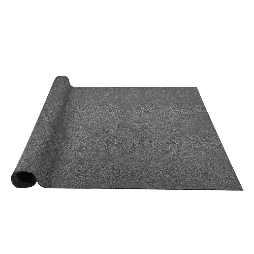 Rug Pad Without Slip Resistance, Protective Cushioning Carpet Pad, 9' x 12', 1/4"Thick, 100% Pure Polyester Felt, 10-11 m2 Premium Comfort Underfoot Carpet Padding Rug Cushion, Gray