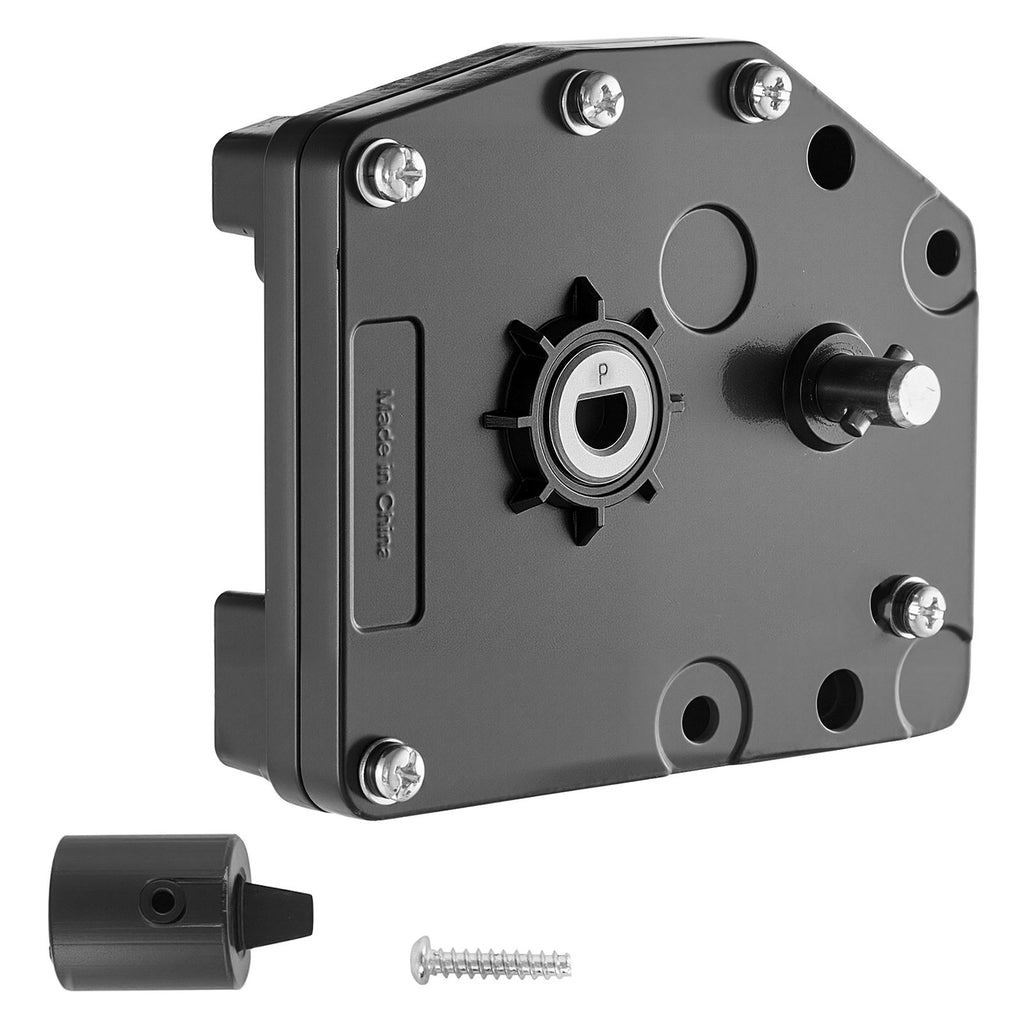 RV Fifth Wheel Landing Gear Box 276602, Universal Mount Steel Gearbox Compatible with Lippert Venture, Atwood, Stromberg Carlson Landing Gear Systems, Replace LG-179015, Adjustable Height, Black