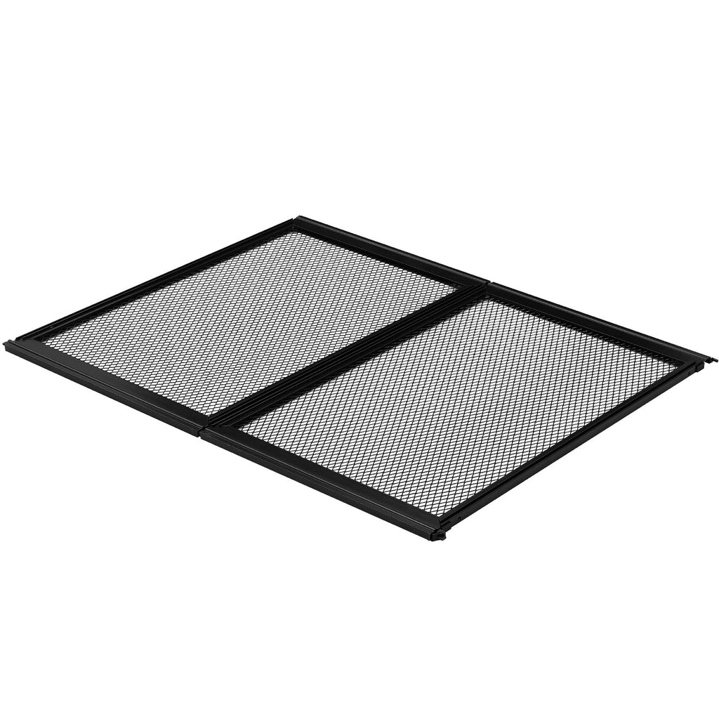 RV Screen Door Protector, 24.5 x 20 inch Door Grille, Easy to Install and Disassemble, Reinforced Breathable Protective Mesh, Aluminum Alloy Camper RV Entry Protector for Pet Protection, Black