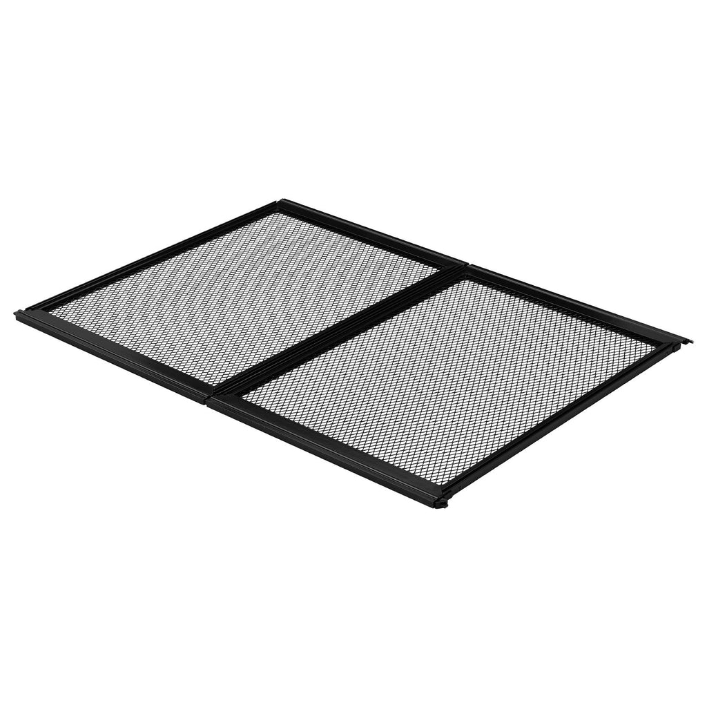 RV Screen Door Protector, 26.5 x 20 inch Door Grille, Easy to Install and Disassemble, Reinforced Breathable Protective Mesh, Aluminum Alloy Camper RV Entry Protector for Pet Protection, Black
